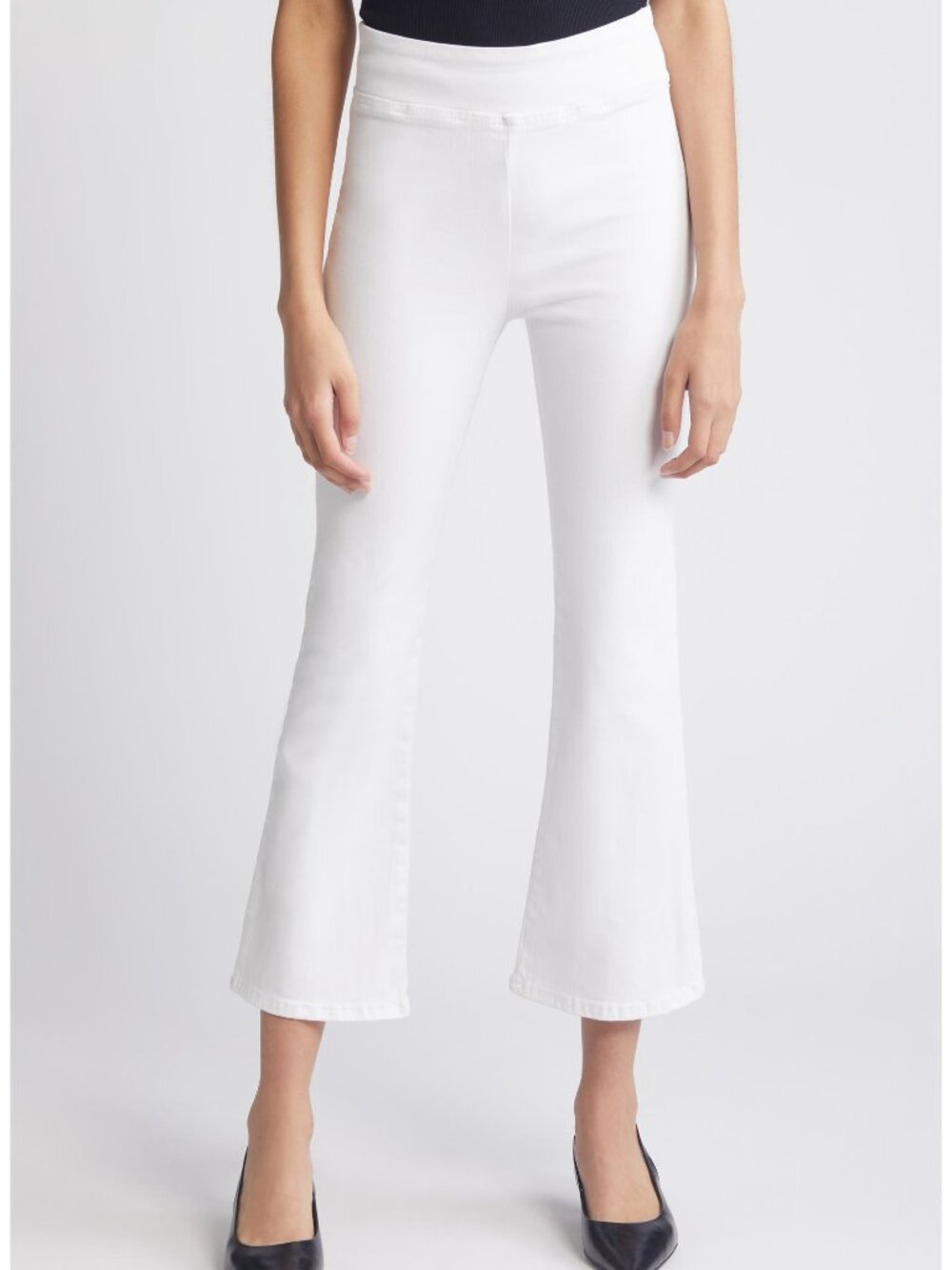 NWT Frame Jet Set Crop Mini Boot White Jeans Size 1 (25-29)